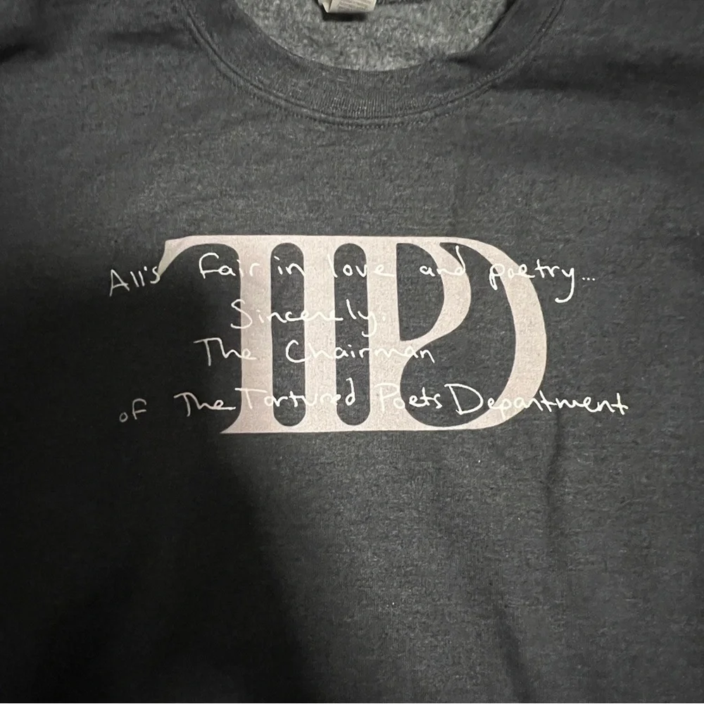 Taylor Swift Famnade Tortured Poets Department crewneck sweatshirt - Picture 4 of 4